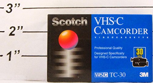 Scotch VHS-C Camcorder Video Cassette TC-30- 30 Minutes