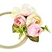 DRESHOW Baby Girl Headbands with Bows Nylon Hairbands Handmade Hair Accessories for Newborn Infant Toddlers 2 Pack