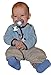 Baby Buddy Pacifier Clip Holder, Newborn Essential with Universal Fit for all Binky and Teether Brands, Ages 4+ Months, Navy & White, 1 Pack