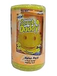 :Scratch Free Scrub Daddy Colors 1 each of blue,green,orange, and yellow (4 count)