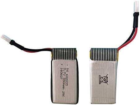 2pcs 3.7V 350mAh Rechargeable Li-Po Battery for WOBOX W11 RC Quadcopter Battery