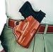DeSantis Mini Scabbard, Gun Holster with Secure Grip, Fits Smith & Wesson J-Frame, Carry Behind the Hip, Leather Molded Pistol Holster, Tension Device, Right Hand Draw, Unisex, Black