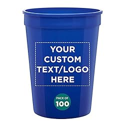 Custom Disposable Plastic Cups 12 oz. Set of