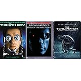 Killing Machines Terminator James Cameron / Schwarzenegger Sci-Fi 3 Pack 6th Day + The Rise of the Machines Arnold Triple Feature