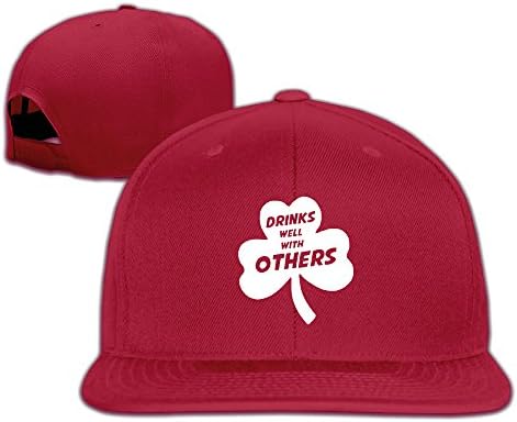 Drinks Well With Others Flat Brim Baseball Hat