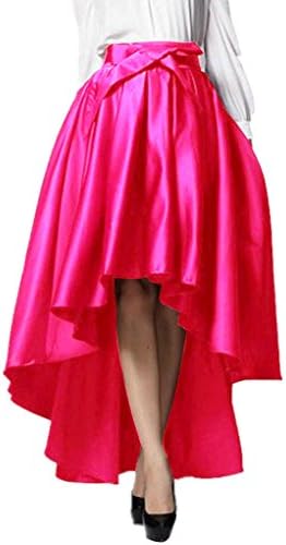 Womens Fashion Asymmetrical Hem Bowknot Formal Forked Tail Skirts Long Skirt