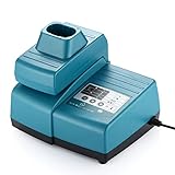 Powerextra 7.2V to 18V Multifunctional Charger 1-Hour NiCd/Ni-Mh/Li-ion for Makita Battery Charger Replacement of Makita DC18RC / DC18RA