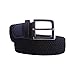 HDE Mens Canvas Stretch Belt Elastic Fabric Woven Braided Belts Metal Pin Buckle