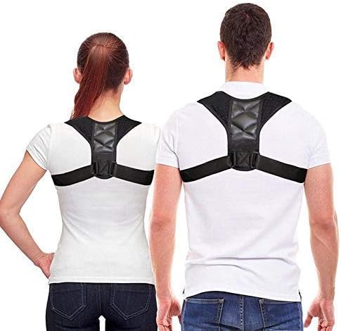 Back Posture Corrector for Men and Women - Comfortable Upper Back Brace Clavicle Support Device - Adjustable Shoulder Support for Pain Relief from Neck, Back & Shoulder