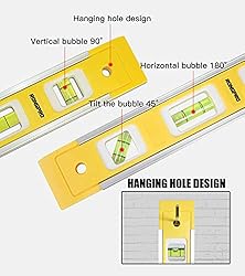 RONGPRO 9 Inch Torpedo Level, Magnetic Box Level