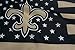 WHGJ NFL New Orleans Saints 3X5 FT USA Double Side Flag Sports Banner Indoor and Outdoor