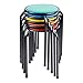 Pearington Kids Classroom & Home Playroom Padded Stool, Red/Blue/Green/Yellow/Orange (Pack of 5)