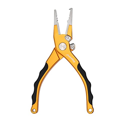 Madbite lighted aluminum fishing pliers - tungsten carb…