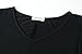 LARACE Plus Size Tops for Women Tunic Asymmetrical Dress Shirts 3/4 Sleeve V Neck Flowy Ladies Clothes for Leggings(Black 1X)