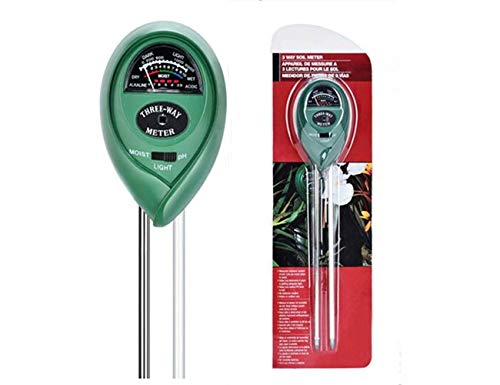 Soil PH Meter Soil Moisture Sensor 3-in-1 Soil Moisture/Light/pH Test Kit for Indoor/Outdoor Plants Care(No Battery Needed)
