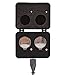 Girafus USB Coin Cell Battery Charger for LIR 2032/2016/2025 with 2X LIR2032 3.7V Rechargeable Batteries Included - Replaces CR2033