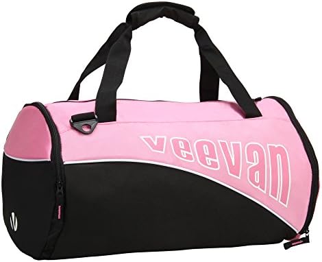 Veevanpro 18 inch Gym Duffel Bag Weekender with Shoe Compartment