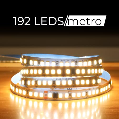 Fita Led 110v/220v Direta 192leds/m Rolo 10m Não Usa Fonte (Branco Neutro 220v)