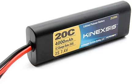 Kinexsis 7.4V 4000mAh 2S 20C LiPo Hard Case w/TRA Battery
