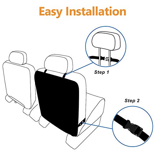image for XBRN Car Backseat Organizer Kick Mats, Car Seat Back Protectors with C