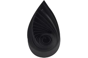 ODETOJOY Quilling Strips 3mm Paper Quilling Set 120pcs Paper Strip 54CM Solid Color Star Origami Paper DIY Hand Crafts Quilling Paper Strips 1/8inch (Black)