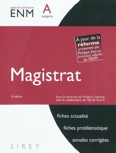 Magistrat (French Edition) by (Paperback)
