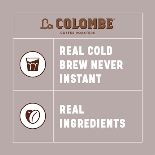 LA COLOMBE COFFEE, OATMILK VANILLA LATTE, 11 FL OZ CANS (PACK OF 12), COFFEEHOUSE QUALITY COLD BREW, SPECIALTY GRADE COFFEE BEANS, READY-TO-DRINK ON-THE-GO
