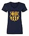 Barcelona Soccer Shirt Lionel Messi #10 Futbol Jersey Womens V-Neck T-shirt