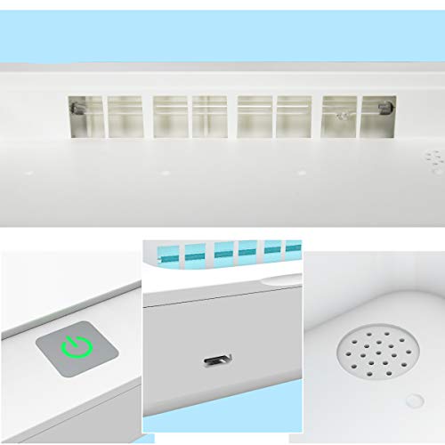 Phone UV Sanitizer Portable UV Light Cell Phone Sterilizer Cleaner Aromatherapy Function Disinfector with USB Charging for Smart Phone Toothbrush Jewelry Watches (White)