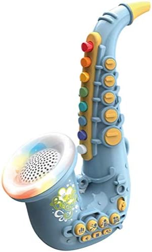 Crabitin 子供 楽器玩具 サックス玩具 ミニサックス プラスチック製 音楽おもちゃ ミュージカルおもちゃ サックスモデル