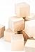 Supla 60pcs 1 inch Natural Unfinished Craft Solid Wood Blocks Wood Cubes for DIY Craft Gifts (60pcs)