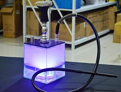 Mkxiaowei Hookah Water Pipe Set with LED Hookah Pipe