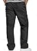 YGT Men's Full Elstic Waist Cotton Lightweight Workwear Chef Cargo Pants