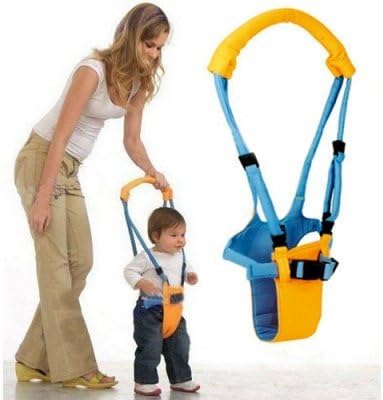 Belt Moon Baby Walker - Learn To Walk Assistant/Helper - Orange and Blue by Hippo Shop