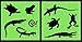 Auto Vynamics - STENCIL-REPTILESET01-10 - Detailed Lizards & Reptiles Stencil Set - Featuring Snakes, Frogs, Turtles, Gators, & More! - 10-by-10-inch Sheet - (2) Piece Kit - Pair of Sheets