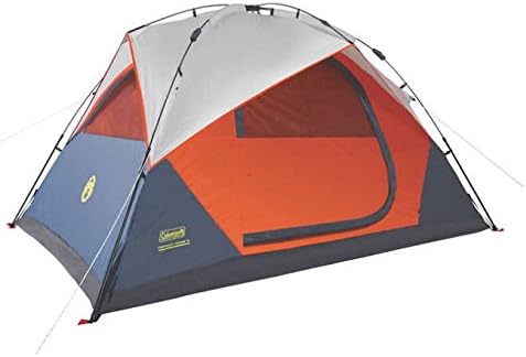 Coleman Instant 5-person Dome Tent 5 ft by 10 ft with WeatherTec System, and Preattached Poles for an Easy Assembly