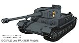 Platz Panzerkampwagen VI(P) Leopon-San Team Version Porsche Tiger from Anime TV Series of Girls und Panzer Kit, 1:35 Scale