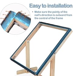 Rug Hooking Frame, Punch Needle Frame, Gripper