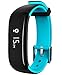 Health Fitness Tracker, Pard Waterproof Smart Bracelet with Blood Pressure / Heart Rate / Sleep Monitor, HD Screen Pedometer for iOS and Android Smartphones, Blue