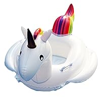 DMAR Unicorn Pool Floats for Kids Inflatable Rainbow Pool Float Toddler Water Toys Pool Raft Seat Boat