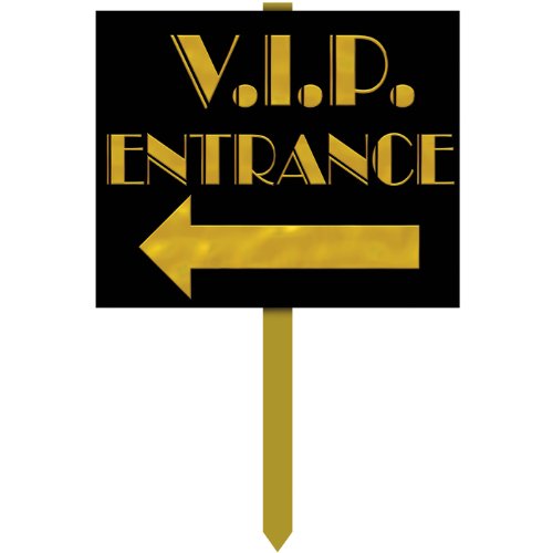 VIP Entrance Yard Sign Party Accessory (1 count)
