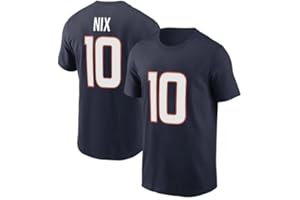 GRIDIRON GRIP Bo Nix #10 Denver Football Shirt Jersey 100% Cotton