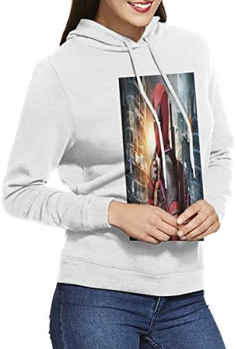 パーカー 誕生日 お祝い ポケットのない女性用パーカー デッドウェイターdeadpool 春秋と冬の女性のトップス ホーム ショッピング 学校 旅行 ランニング スポーツ