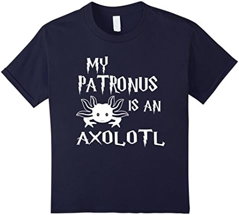 Kids axolotl shirt My patronus is a axolotl t-shirt 12 Navy