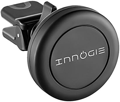 Innogie iD Series Magentic Car Phone Mount, Clip-on Air Vent Cell Phone Holder, Car Accessories for iPhone 7 Plus 6s Plus SE Andorid and other Smartphones-Retail Black