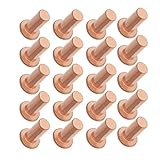 Aicosineg 20pcs 0.47" Length Copper Solid Rivets M6