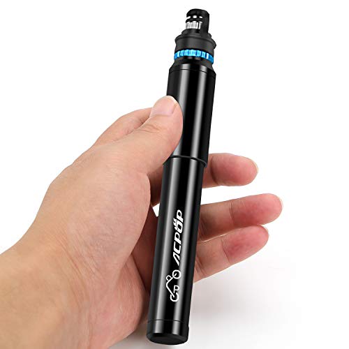 Racing Portable Bike Pump ,Fits Presta & Schrader, 150 PSI Mini Bicycle Tire Pump