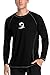 maysoul Men's Rash Guard Long Sleeve Sun Shirts Loose Fit UV Swim Shirts UPF 50+