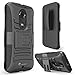 Moto X Case, i-Blason Google Motorola Moto X 2nd Gen Case Prime Series Dual Layer Holster Case with Kickstand and Locking Belt Swivel Clip for Moto X 2nd Generation Case for Moto X 2 (Black)
