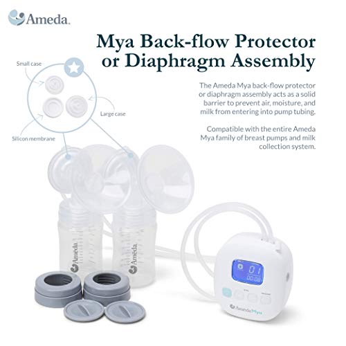 Ameda MYA Portable Hospital Breast Pump with Large Tote, Includes 24mm Flanges, Freezer-Safe Storage Bottles, and a Built-in Rechargeable Battery, White - Thumbnail 5